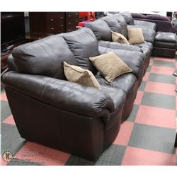 GENUINE LEATHER85"  SOFA, 62" LOVE SEAT, 42" CHAIR