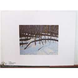 63) "FALLEN TIMBER" LARRY BABB PRINT.