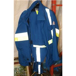 BULLWARK PROTECTIVE 2 PC WORK SUIT SIZE LARGE