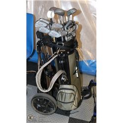 GOLF CLUBS AND CART