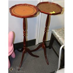 2 HIGH TABLES PLANT STANDS.