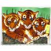 Image 1 : CERAMIC TIGER WALL HANGING