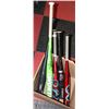 Image 1 : LOT OF 5 ASSORTED BASEBALL BATS INCL WORTH AMP