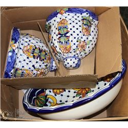 HAND PAINTED MEXICAN HOME DECOR INCL SINK,