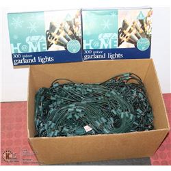 LARGE BOX OF MULTI COLOR LIGHTS WITH 2 NEW BOXES
