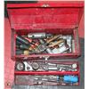 Image 1 : MASTERCRAFT RED METAL TOOL BOX W/ TOOLS