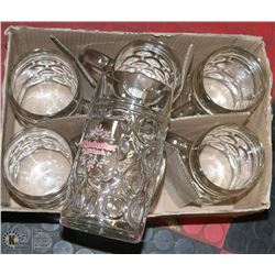 6 NEW RICKARDS OKTOBERFEST 1 LITRE BEER STEINS