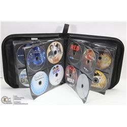 BLACK DVD STORAGE CASE WITH 120+ STORE