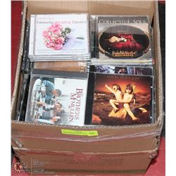 BOX WITH 168 CDS, SOME ARE STILL NEW & SEALED INCL