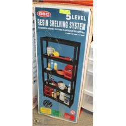 NEW GSC RESIN SHELVING 4 LEVEL HEAVY DUTY