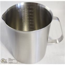 NEW 1000ML STAINLESS STEEL GRADUATED MEASURE