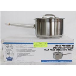 2QT HEAVY DUTY SAUCE PAN INDUCTION CAPABLE - NEW