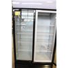Image 6 : NEW 1000L UPRIGHT HINGED DOUBLE GLASS DOOR COOLER