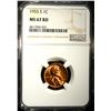 Image 1 : 1955-S LINCOLN CENT NGC MS67RD