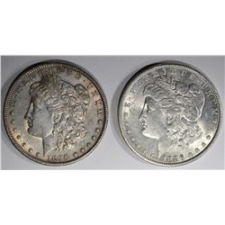 1886 & 1896 MORGAN DOLLARS NICE CIRC