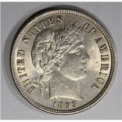 1899 BARBER DIME  CH BU