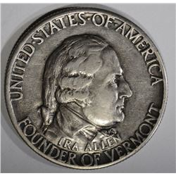 1927 VERMONT COMMEM HALF DOLLAR  AU
