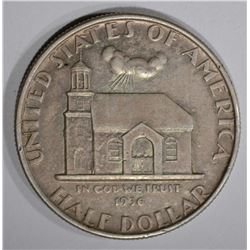 1936 DELAWARE COMMEM HALF DOLLAR  AU
