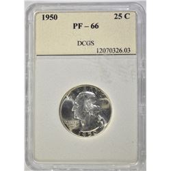1950 WASHINGTON PROOF QTR GRADED