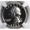 Image 2 : 1963 WASHINGTON QUARTER, NGC PF-67 CAMEO
