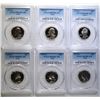 Image 1 : 6 PCGS GRADED PR 69 DCAM WASHINGTON QTRS