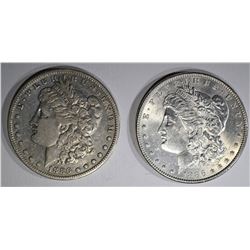 1886 BU & 1886-S VF MORGAN DOLLARS