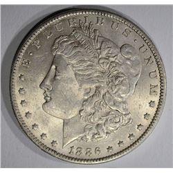 1886-O MORGAN DOLLAR  AU/UNC