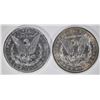 Image 2 : 2 MORGAN DOLLARS:  1889-S AU RIM DAMAGE &