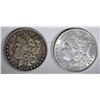 Image 1 : 1896-S VF/XF & 1897 AU MORGAN DOLLARS