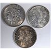 Image 1 : 3 AU MORGAN DOLLARS:  1921-P, 1921-D &