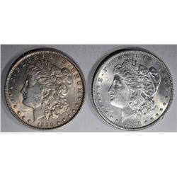 2 - 1896 MORGAN DOLLARS  BU