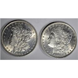 2- 1883-O BU MORGAN DOLLARS