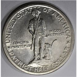 1925 LEXINGTON-CONCORD COMMEM HALF DOLLAR  BU