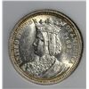 Image 2 : 1893 ISABELLA QUARTER 25C RNG CH BU