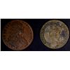 Image 2 : LOUIS XV 1723 & 1737 COPPER JETON COINS
