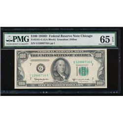 1950D $100 Chicago Federal Reserve Note PMG 65EPQ