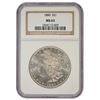 Image 1 : 1880 $1 Morgan Silver Dollar Coin NGC MS63