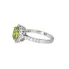 Image 2 : 18KT White Gold 1.80ct GIA Cert Chrysoberyl and Diamond Ring