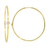 Image 1 : 14KT Yellow Gold 0.66ctw Diamond Hoop Earrings