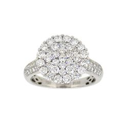 18KT White Gold 1.55ctw Diamond Ring