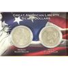 Image 1 : 1921-S MORGAN SILVER $ & 1922-D PEACE SILVER $ IN