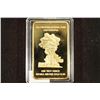 Image 1 : 1 TROY OZ. OF 100 MILS .999 FINE GOLD CLAD INGOT