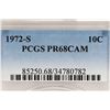 Image 3 : 1972-S ROOSEVELT DIME PCGS PR68 CAM