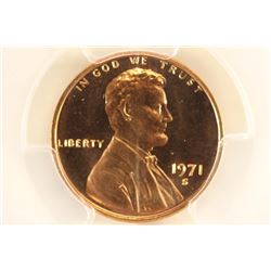 1971-S LINCOLN CENT PCGS PR68RD