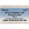 Image 3 : 1999-S SILVER PENNSYLVANIA QUARTER PCGS PR69 DCAM