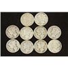 Image 1 : 10 ASSORTED 1930'S & 40'S MERCURY DIMES