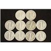 Image 2 : 10 ASSORTED 1930'S & 40'S MERCURY DIMES