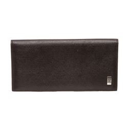 Dunhill Black Leather Bi-Fold Long Wallet