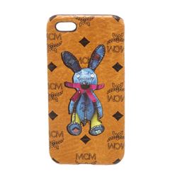 MCM Cognac Visetos Coated Canvas Rabbit IPhone5 Hard Case