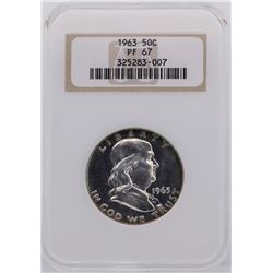 1963 Franklin Half Dollar Proof Coin NGC PF67